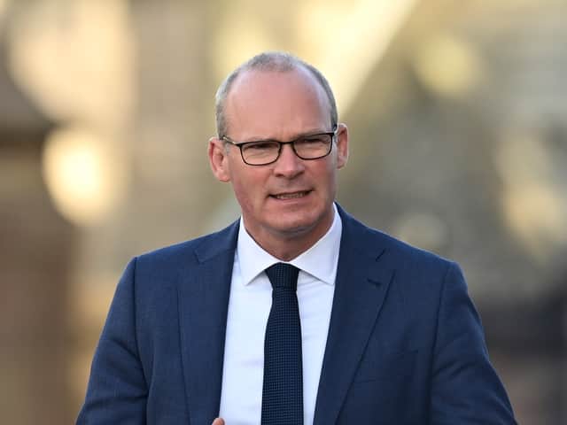 <p>Irish foreign minister Simon Coveney was rushed off stage after a security alert during a speech in Belfast. (Credit: Getty Images)</p>