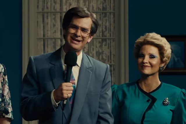 Andrew Garfield and Jessica Chastain in The Eyes of Tammy Faye (Photo: Searchlight Pictures)