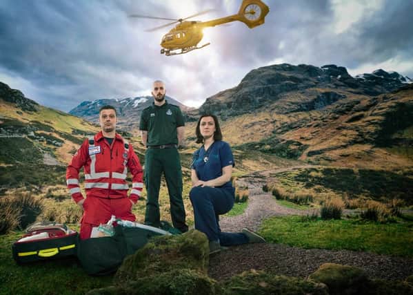 The new medical series on Channel 4 Rescue: Extreme Medics. The programme follows the Scottish Trauma Network as they provide life saving treatment to all parts of Scotland (Channel 4) 