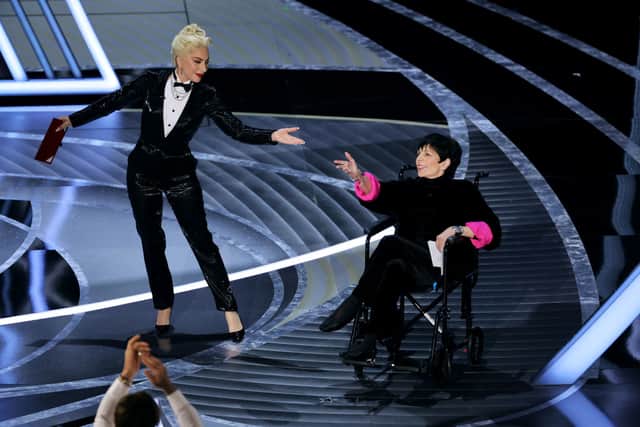 Viewers praised Lady Gaga for assisting Liza Minnelli in a way that was kind and caring (Photo: Neilson Barnard/Getty Images)