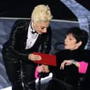 Lady Gaga and Liza Minnelli appeared together to announce the winner of the Best Picture award (Photo: Neilson Barnard/Getty Images)
