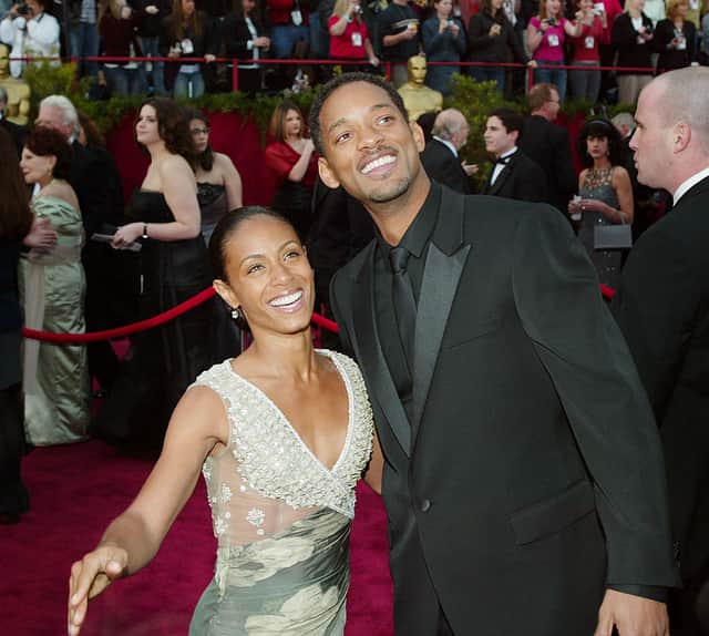 Jada Pinkett Smith and Will Smith attend the 76th Annual Academy Awards in Hollywood, 2004 (Photo: Frank Micelotta/Getty Images)