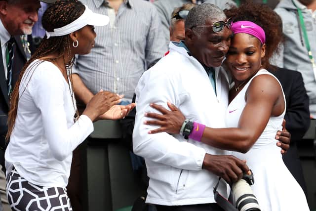 Richard Williams coached his daughters in on the tennis courts of Compton