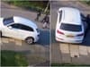 Terrifying footage shows moment  machete-wielding gang tried to carjack a mum with her young child
