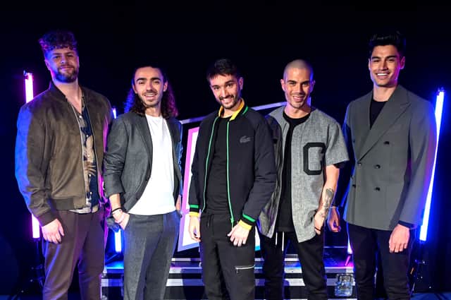<p>Tom Parker (middle) was a member of one of the UK’s biggest boy bands of the 21st Century, The Wanted. (Credit: Getty Images)</p>