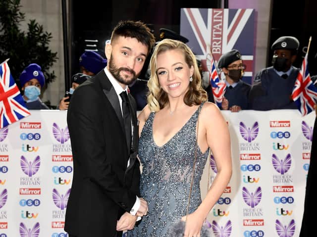 <p>Tom Parker and wife Kelsey Parker were married in 2018, four years before Tom’s death at the age of 33. (Credit: Getty Images)</p>
