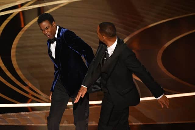 Will Smith slapped Rock across the face after he made a joke about his wife’s hair (Photo: Getty Images)