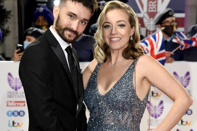 Tom and Kelsey Parker at the Pride Of Britain Awards 2021 (Photo: Gareth Cattermole/Getty Images)