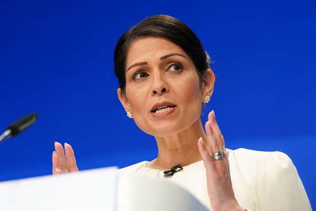 Priti Patel said that she was ‘desperately saddened’ by the news (Photo by Ian Forsyth/Getty Images)