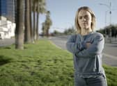 Ellie Simmonds in San Jose for documentary A World Without Dwarfism? (Credit: BBC/Flicker Productions)