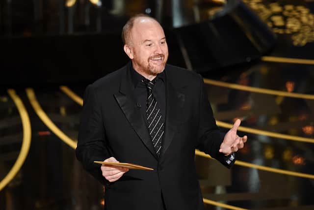In the now Grammy award winning special, Louis CK jokes about the ‘global amounts of trouble’ he was in following the allegations (Photo: Kevin Winter/Getty Images)