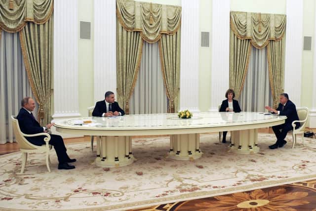 Viktor Orban visited Russian president Vladimir Putin just weeks before Russia’s invasion of Ukraine (image: AFP/Getty Images)