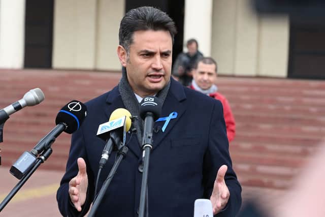 Hungary’s opposition leader Peter Marki-Zay wanted the country to be more supportive of Ukraine (image: AFP/Getty Images)
