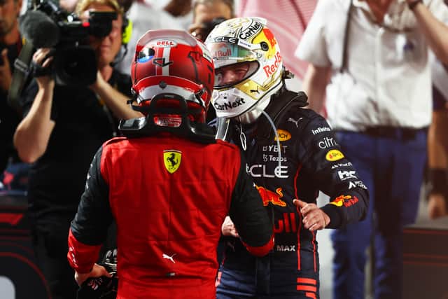 Charles Leclerc (in red) and Max Verstappen look set to battle for 2022 Championship