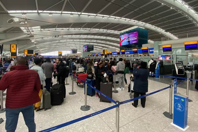 Airline passengers are being warned to expect further flight cancellations over the coming days (Photo: PA)