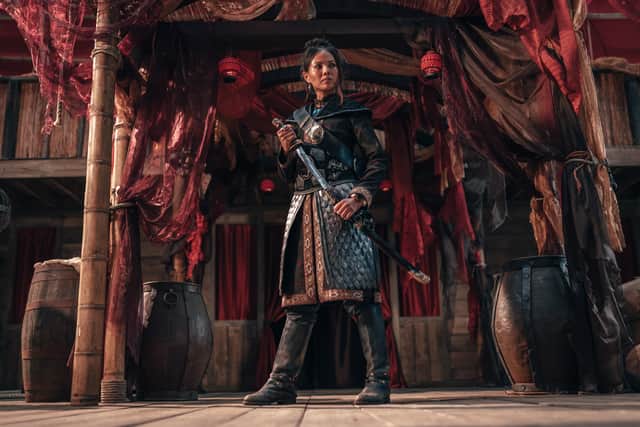 Crystal Yu plays pirate leader Madame Ching