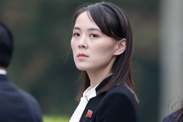 Kim Yo-jong warned that North Korea could hit South Korea with nuclear weapons if provoked. (Credit: Getty Images)