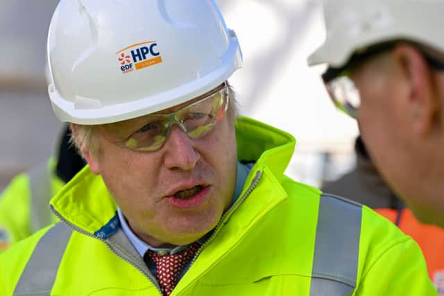 Boris Johnson said the strategy would deliver on making the UK more self-sufficient in energy and less reliant on fossil fuels (image: Getty Images)