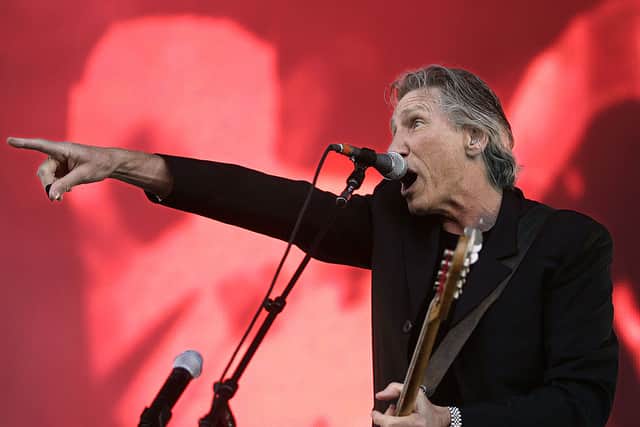 Roger Waters, formerly of Pink Floyd, performing on stage at the Auckland leg of his Dark Side Of The Moon Tour (Photo: Jeff Brass/Getty Images)