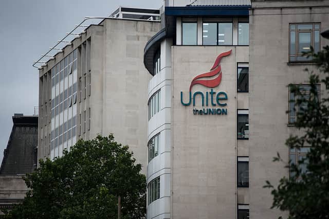 <p>Unite the Union has its headquarters in Holborn, central London (image: Getty Images)</p>
