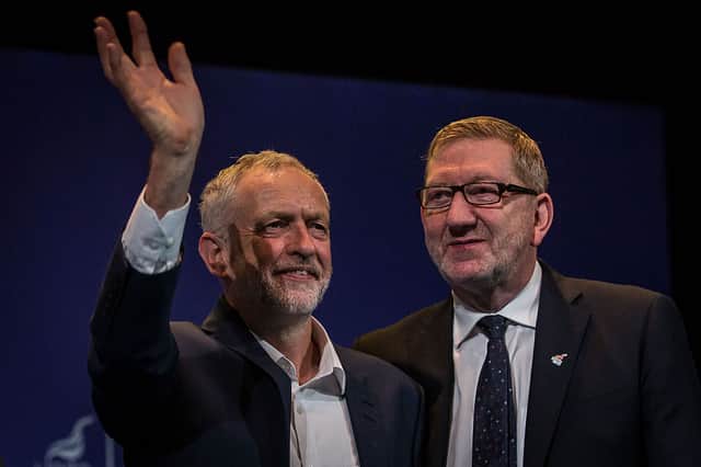 Unite the Union was a major supporter of Jeremy Corbyn, with its secretary general Len McCluskey (right) helping to push Labour to the left (image: Getty Images)