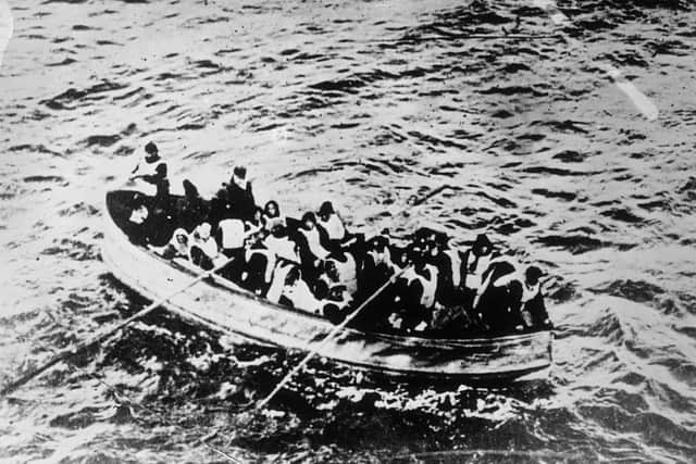 Survivors of the Titanic disaster in a lifeboat (Photo: General Photographic Agency/Getty Images)