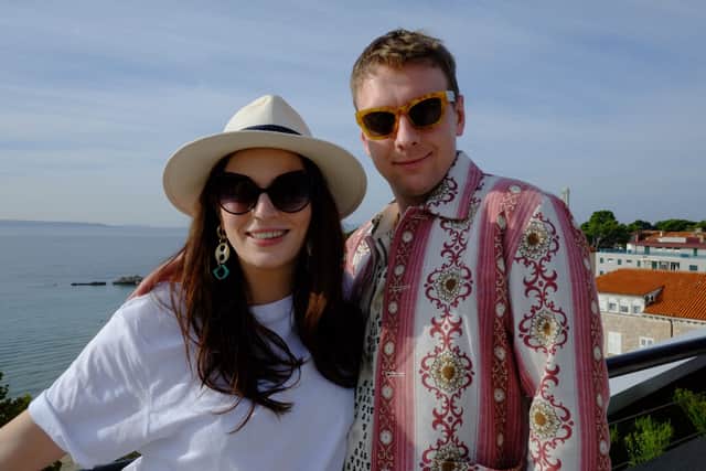Travel Man Joe Lycett with Aisling Bea in Split, Croatia (Credit: Channel 4)