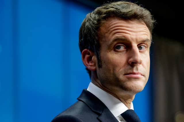 President Emmanuel Macron has a slight lead in the polls