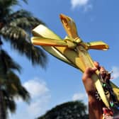 Palm Sunday falls on the Sunday before Easter