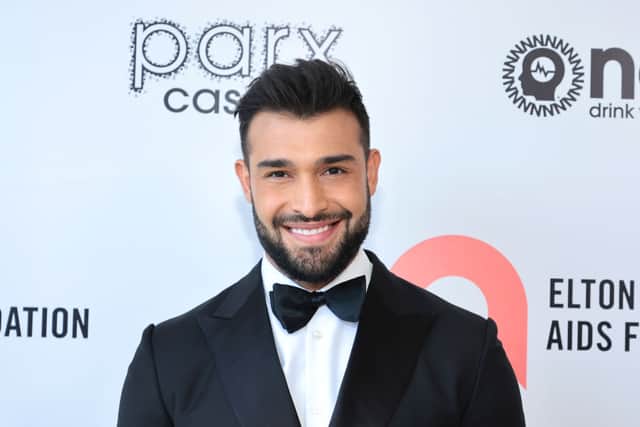 Sam Asghari at the Elton John AIDS Foundation’s 30th Annual Academy Awards Viewing Party on March 27, 2022 (Photo: Jamie McCarthy/Getty Images for Elton John AIDS Foundation)