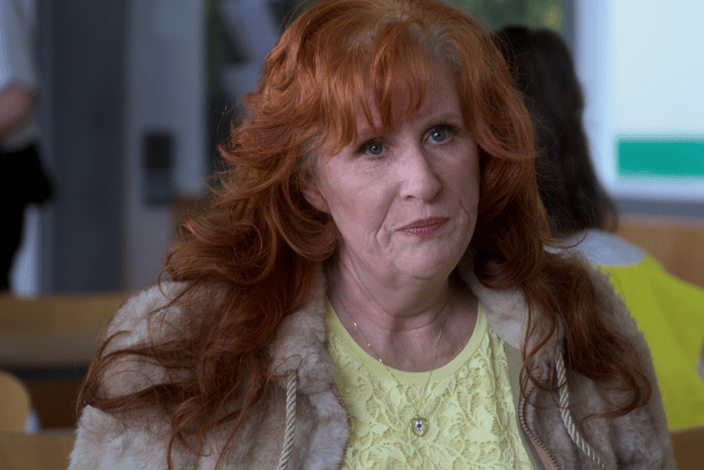 Catherine Tate as character Anne Marie in her new Netflix show Hard Cell.