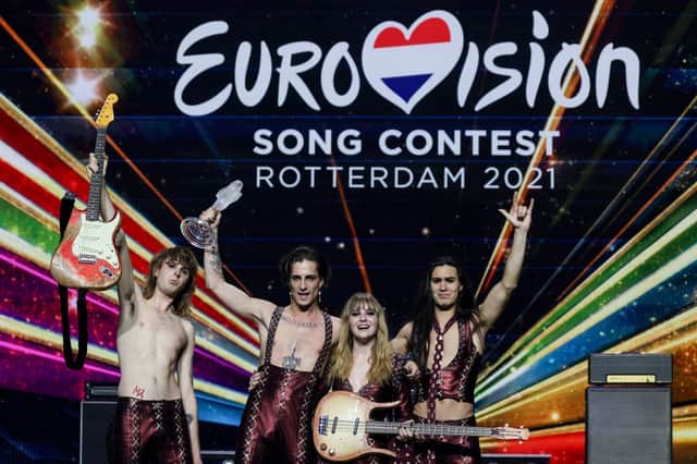  Italy’s Maneskin were last year’s winners, hence Eurovision 2022 being held in Turin (Photo: KENZO TRIBOUILLARD/AFP via Getty Images)