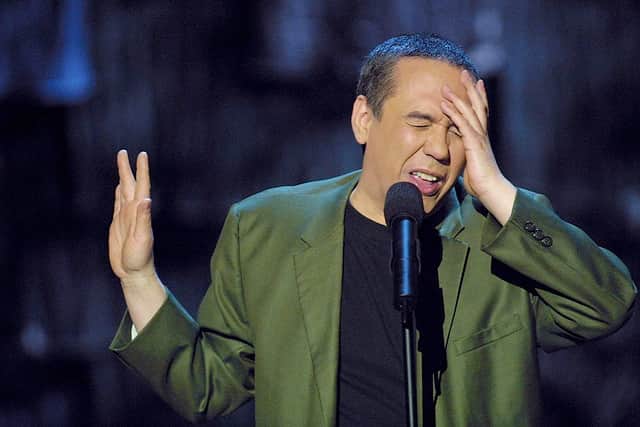 Comedian Gilbert Gottfried performing during Comedy Central Presents at the Hudson Theatre in New York City, 2002  (Photo: Scott Gries/Getty Images)