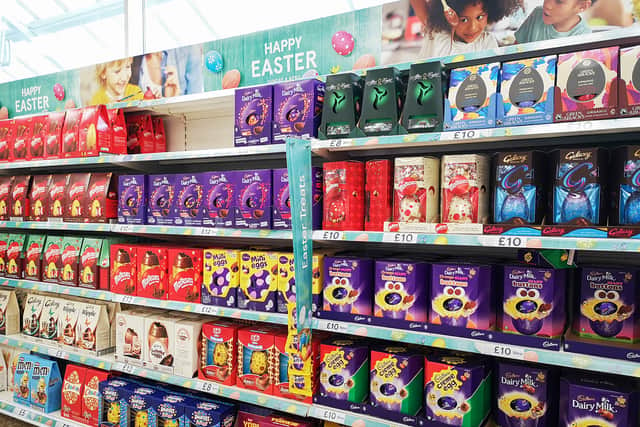 UK supermarkets are heaving with Easter eggs as the bank holiday approaches (image: Adobe)