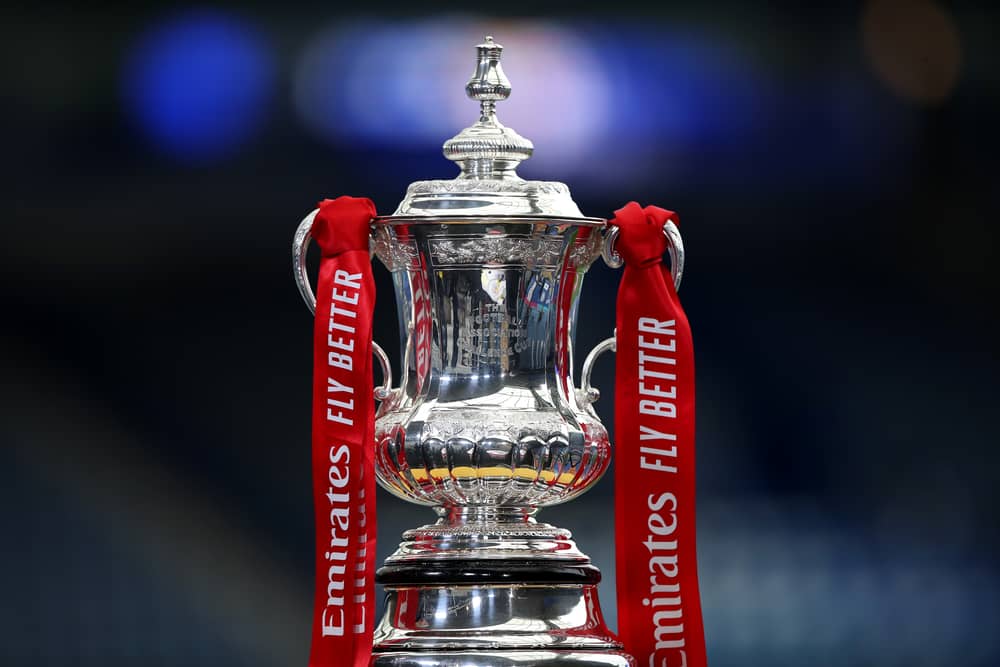 FA Cup trophy. 
