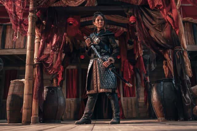Crystal Yu as Madame Ching in Legend of the Sea Devils (Credit: James Pardon/BBC Studios)