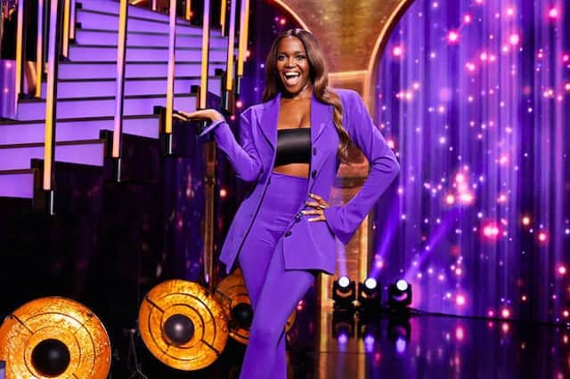 Former Strictly Come Dancing professional Oti Mabuse is the host of the new dating show (Photo: Goat Films/ITV)
