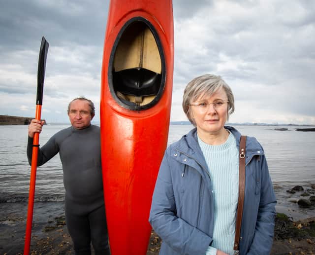Eddie Marsan as John Darwin and Monica Dolan as Anne Darwin in new ITV drama The Thief, His Wife and The Canoe (Photo: ITV)