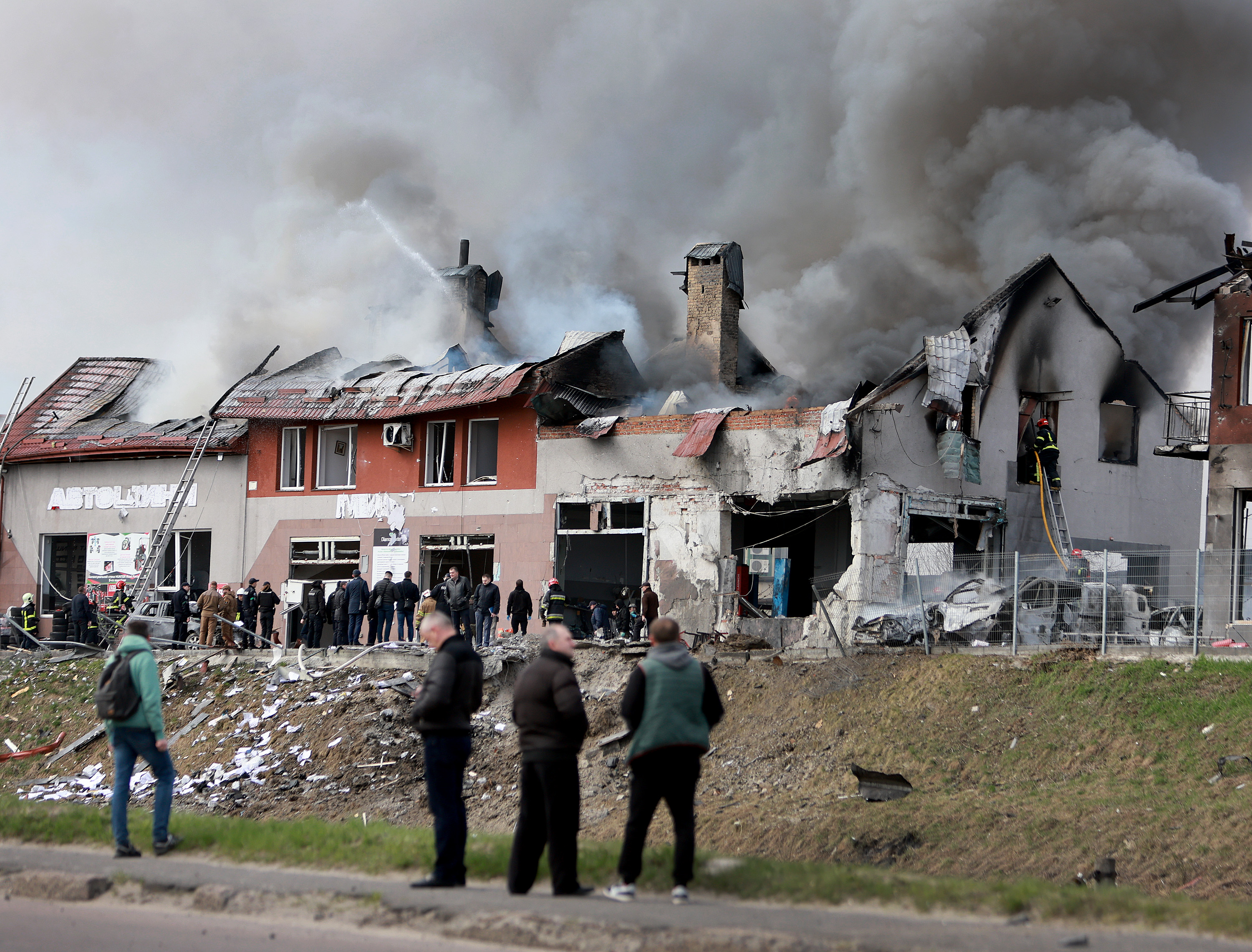 Ukraine latest: 7 killed in Russian missile strikes on Lviv - as British fighters paraded on Russian state TV