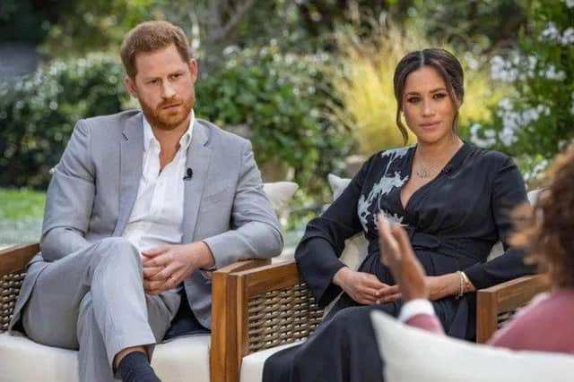 The Duke and Duchess of Sussex talked to Oprah Winfrey in a revealing interview viewed by millions (Photo: CBS)