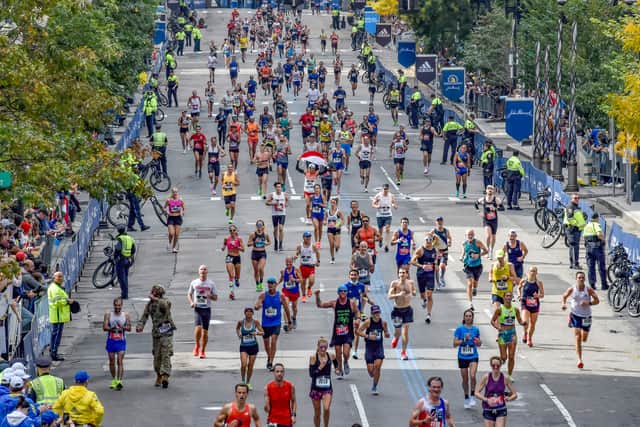 Thousands of runner take part in the Boston marathon which is held every year on Patriots’ Day. (Credit: Getty Images)