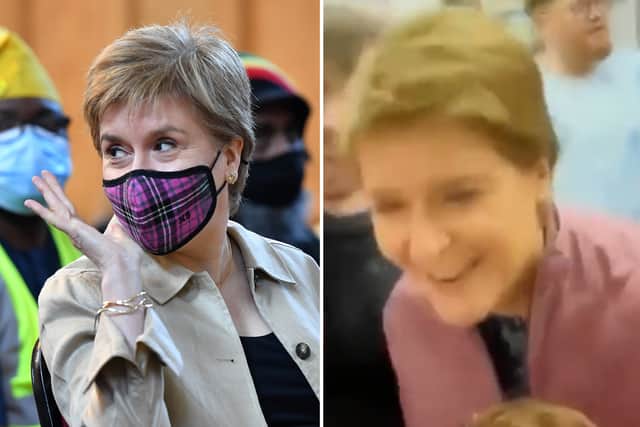 Nicola Sturgeon was filmed without a mask in a barber shop (Photo: Getty / contributed)