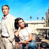 Sarah Solemani as Bobby and Steve Coogan as Cameron on the poster for Chivalry (Matt Crockett/Channel 4)