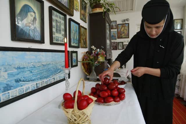 Red eggs are an important symbol in Greek Easter. Red symbolises the blood of Christ, the egg resembles the tomb Jesus was buried in, and the egg represents the resurrection of life
