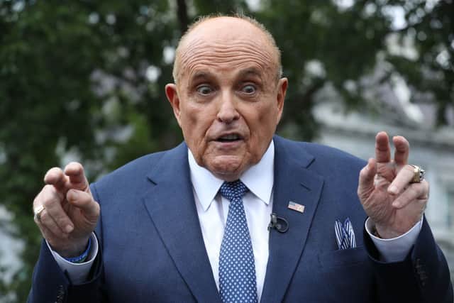 Rudy Giuliani talks to journalists outside the White House West Wing July 01, 2020 in Washington, DC (Photo: Chip Somodevilla/Getty Images)