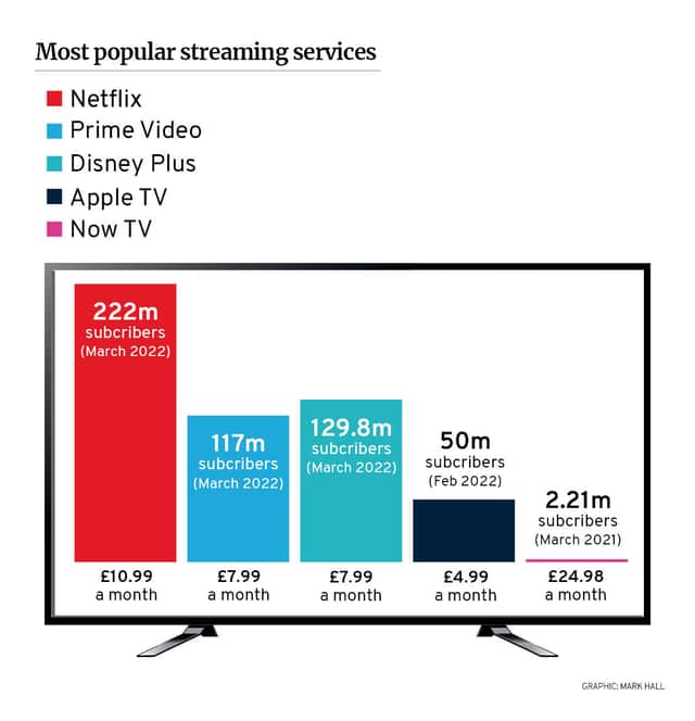 Which UK streaming service gives you the most bang for your buck? (Graphic: Mark Hall for NationalWorld)