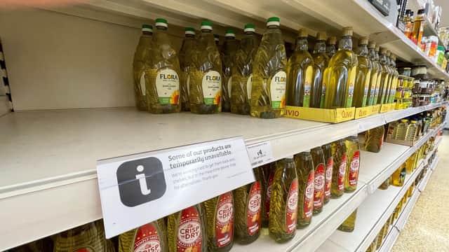 Cooking oil shortages have affected most UK supermarkets since the start of April (image: PA)