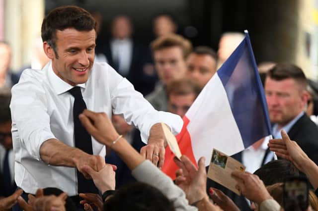 Emmanuel Macron has stood on a pro-European centrist platform (image: AFP/Getty Images)