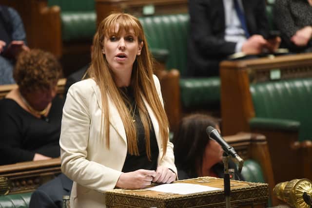 The Mail on Sunday said Angela Rayner uses ‘Basic Instinct style’ tactics to put off the PM at PMQs (image: UK Parliament/Jessica Taylor/PA)