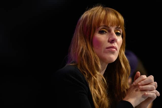 Angela Rayner during a Labour Party conference on September 28, 2021 in Brighton, England (Photo by Leon Neal/Getty Images)